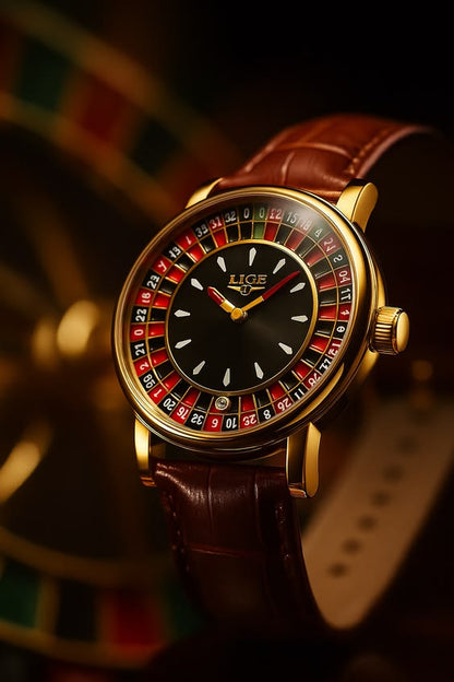 LIGE Roulette Dial Watch