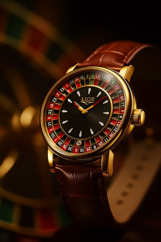 LIGE Roulette Dial Watch